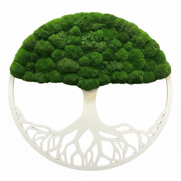 Moosbaum mit Kugelmoos. Baum des Lebens