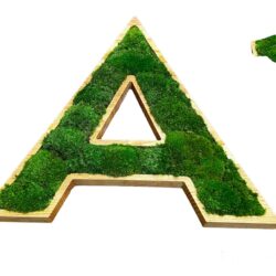 3d písmena z guľatého machu | drevené písmená