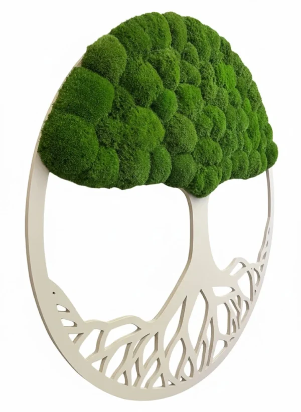 Moosbaum mit Kugelmoos. Baum des Lebens