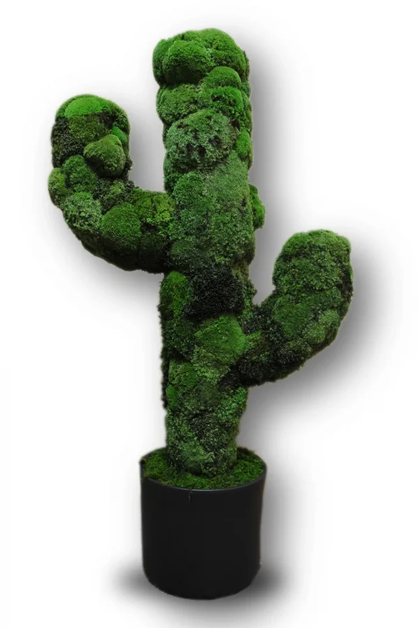 Dekoratívny machový kaktus v kvetináči | dekoračný kaktus | umelý kaktus 120 cm