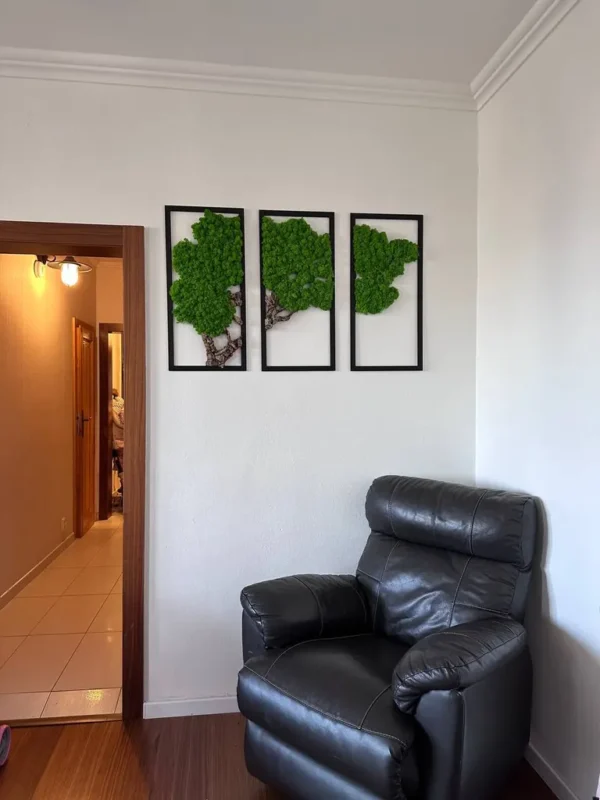 Triptych – 3-dielny obraz Strom s machom