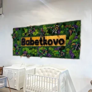 fotografie práce s machovými dekoráciami pre B2B od Ekomoss