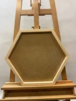 Drevený rám na machový obraz - Hexagón