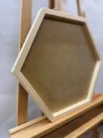 Drevený rám na machový obraz - Hexagón