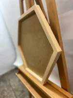 Drevený rám na machový obraz - Hexagón