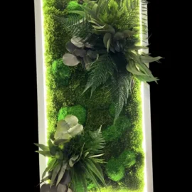 Machový obraz s osvetlením na mieru