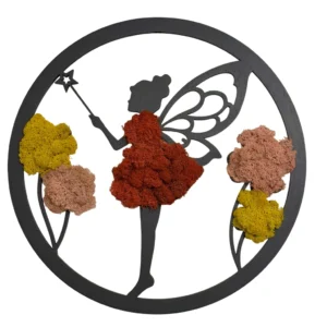 Obraz z machu - Nástenná dekorácia "Magická víla"